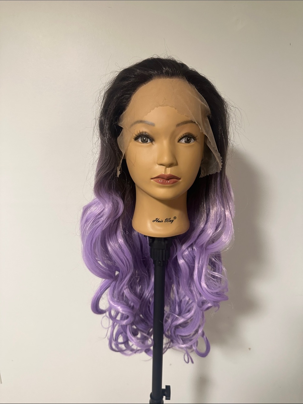 Lavender Ombre Lace Front Synthetic Wig